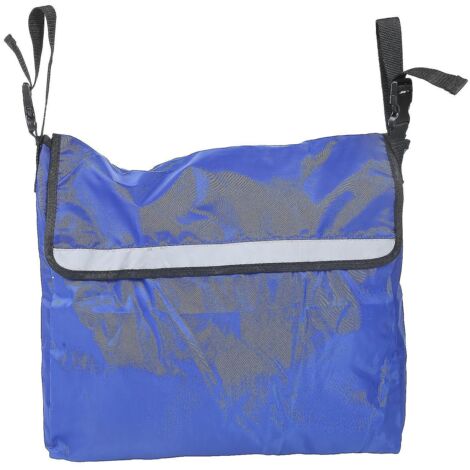 Sac pour fauteuil roulant grande capacité, sac de rangement pour fauteuil roulant et scooter de mobilité, accessoires bleu--
