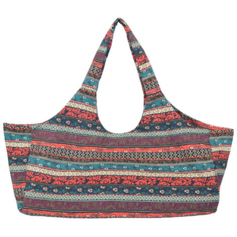Sac pour tapis de yoga avec grand compartiment et poche zippée, convenant à la plupart des tapis.