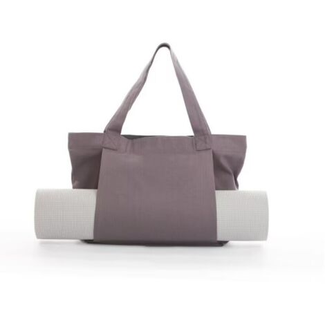 Sac pour tapis de yoga Pilates gris 4637 cm 1 sac fourre-tout en toile Sac à bandoulière pour tapis de yoga