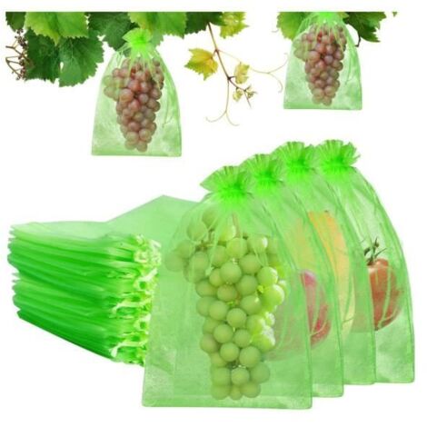Sac Protection Fruits 100 Pièces Sachet Protection Raisin, Jardin Plant Fruits Protection Sac, Jardin Protéger Sacs Protéger - sh