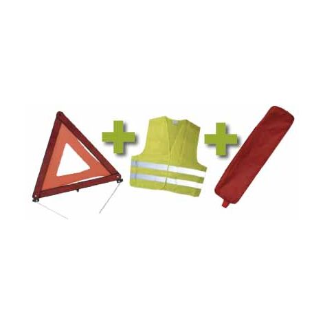 SAC ROUGE KIT D’URGENCE RIVET+TRIANGLE+GILET JBM53090