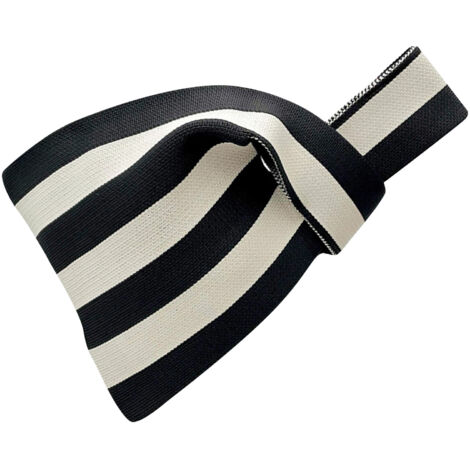 Sac Shopping Cabas à motifs rayures grand format réutilisable en polyester pour voyages quotidiens noir et blanc