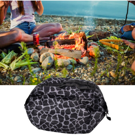 [Sac Shopping] - Tote Réutilisable Oxford Imperméable Portable Capacité Grande 40x40cm - 105g 1x Noir Léopard