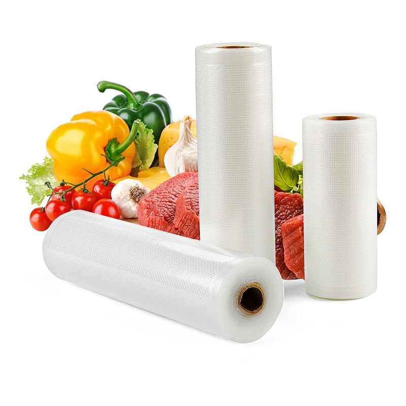 Sac Sous Vide Alimentaire:Rouleau Sous Vide Alimentaire sans bpa pour Machine Sous Vide, Film Sous Vide Alimentaire 4 Rouleaux, Plastique Sachet de