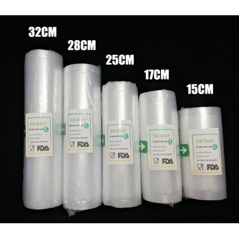 Sac Sous Vide Gaufré 15/17/25/28/32500CM 5 Rouleaux Stockage Alimentaire