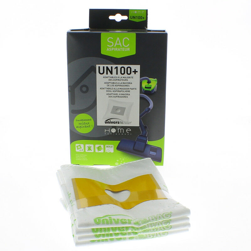 HOME EQUIPEMENT Sac aspirateur  Sac HEUN100+ universel x 4