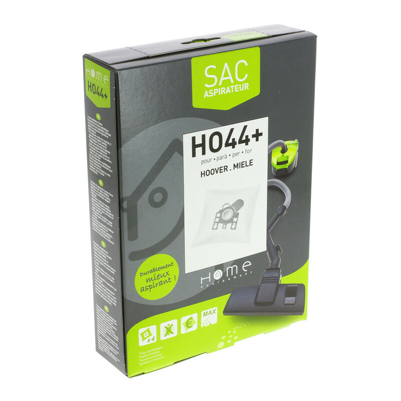 HOME EQUIPEMENT HEHO44+ -  - Sac synth&eacute;tique pour Aspirateur, x4