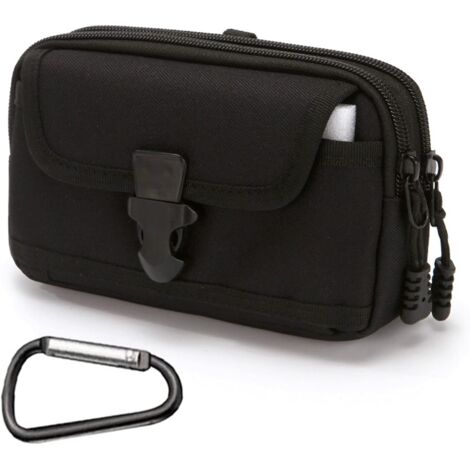 Sac tactique sac ceinture utilitaire militaire (noir),