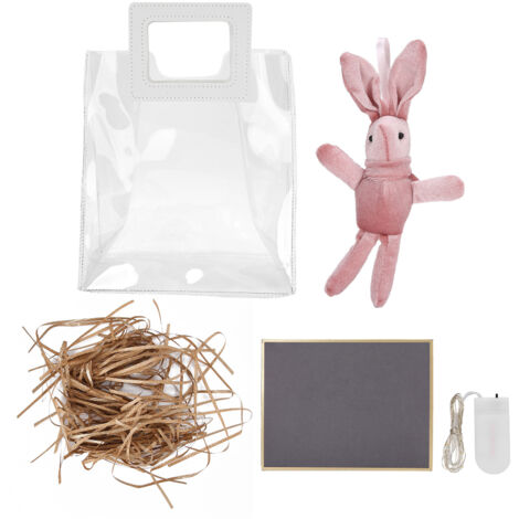 Sac Transparent PVC Style Européen - Fournitures Emballage Cadeau Créatif Doré