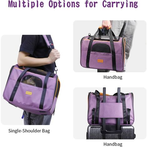 Citybag Sac A Dos De Transport Des Animaux De Compagnie En Imitation De Peau Marron