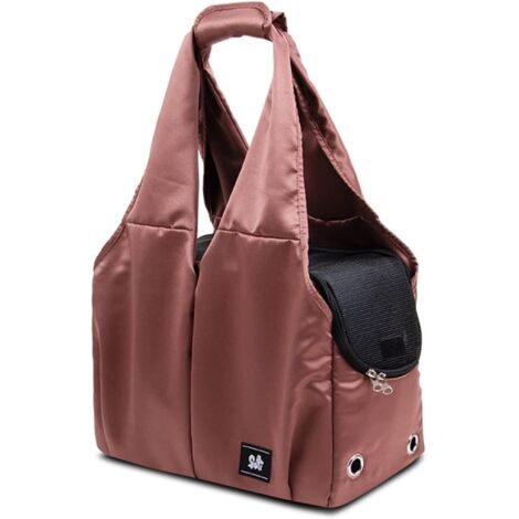 Sac Transport Chat Chien, Respirant Sac de Transport en Bandoulière, avec Sangle de Sécurité Interne, caramel