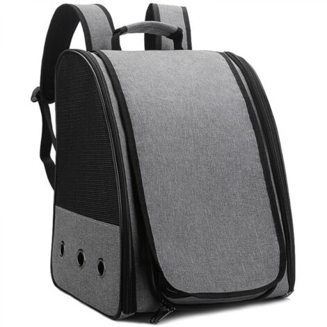 Sac Transport Chat Chien,Sac Transport Chien Respirant Et Pliable, Sac à Chiens éVolutif Portable Avec BandoulièRe RéGlable-Vert