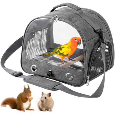 Sac Transport Chat Petit Chien Extensible, Sac a Dos Chat Respirant, Sac de Transport pour Chat avec Matelas en Peluche Amovible, Portable Sac Chat Transport pour Voyage, Achats,Gris