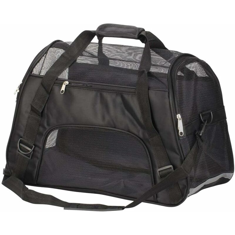 Fei Yu - Sac Transport Chien Sac Transport Chat Voiture Sac Transport Animaux 52 x 27 x 32 Centimètres (Noir)