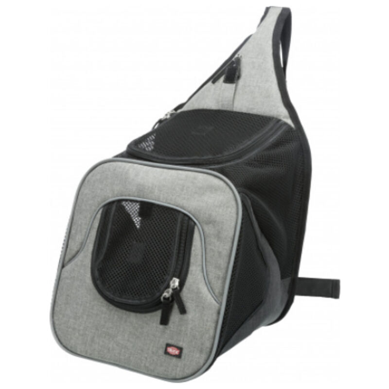 Trixie Savina Sac de Transport Ventral Noir et Gris