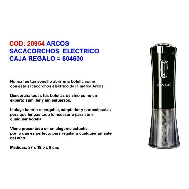 

arcos sacacorchos electrico caja regalo 604600 - Mibricotienda