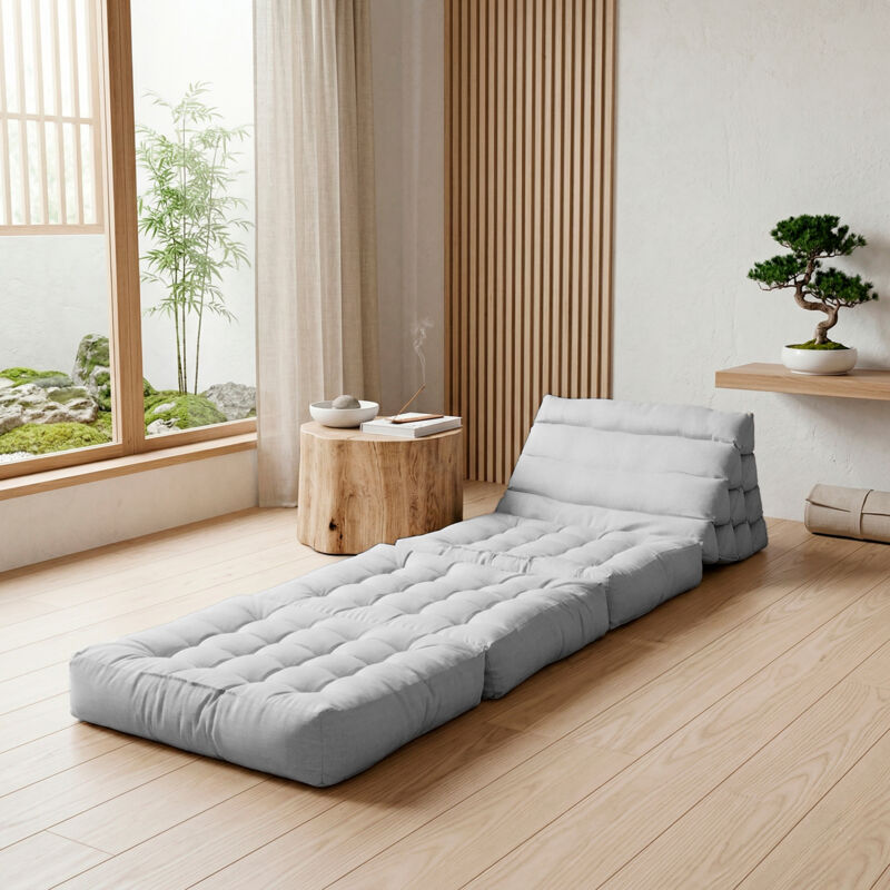 SACASA - Matelas de sol modulaire gris clair en polyuréthane - 1 place