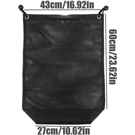Sacca portaoggetti UTV in rete PVC per auto della serie ATV, compatibile con Polaris RZR, Can-Am, CFMOTO, Teryx, Mule, Arctic Cat, Pioneer, Golfwagen (nero)