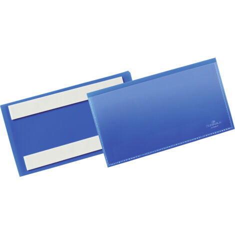 Sacchetta per etichette B150xH67mm blu autoadesiva, 50 pezzi per confezione