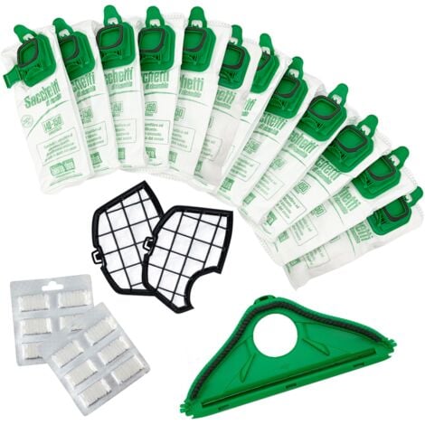 Sacchetti aspirapolvere folletto vk 150 vk 140 compatibili 12 pz filtri spazzola vk150