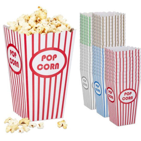 Sacchetti di popcorn 50 pezzi 5 colori