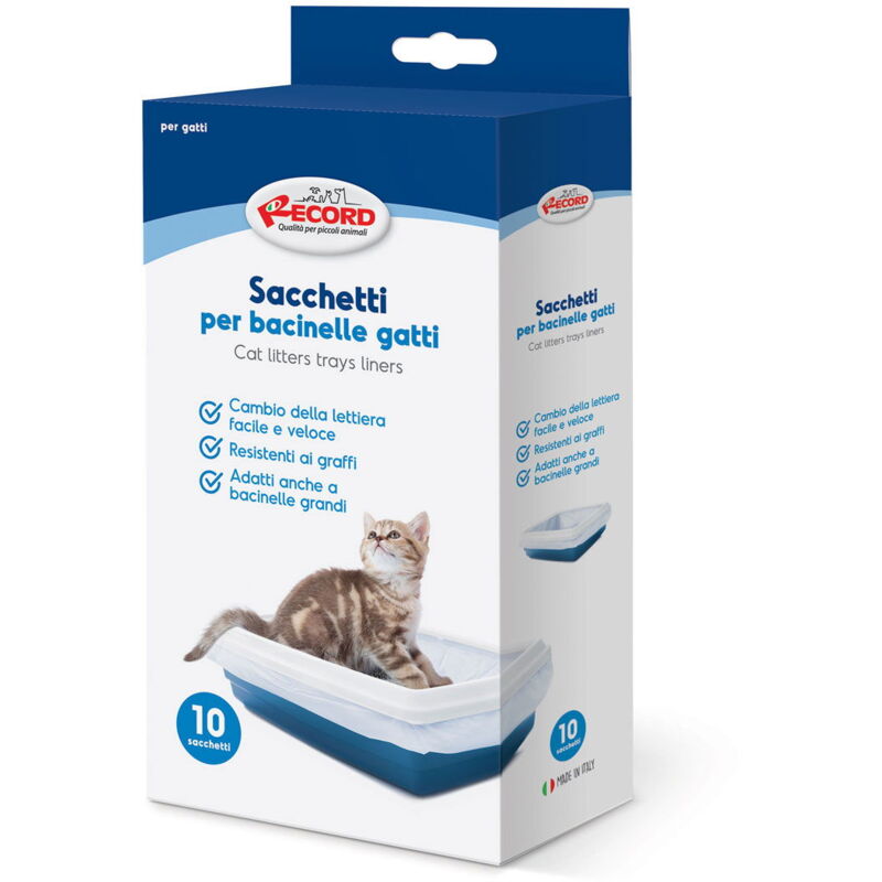 Sacchetti di ricambio per bacinelle gatti confezione da 10 pezzi
