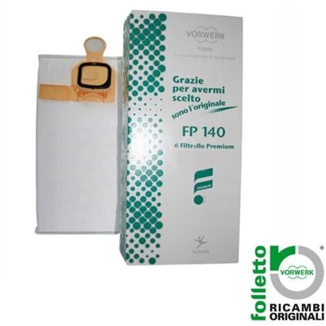 SACCHETTI ORIGINALI 6PZ. FOLLETTO VK 140 VK 150