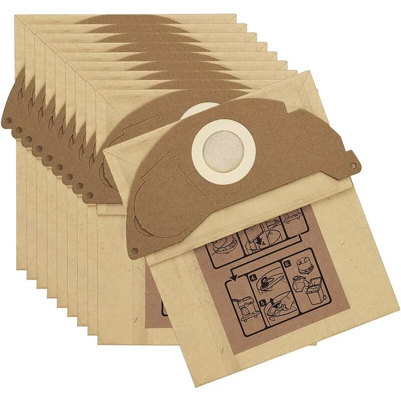 Sacchetti per aspirapolvere da 10 pezzi per