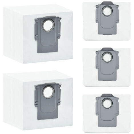 Sacchetti per aspirapolvere di grande capacità da 3 litri, confezione da 5, compatibili con Roborock S8+ S8 Pro Ultra S8 Maxv Ultra S7 MaxV Ultra S7 Max Ultra S7 Pro Ultra Q7 MAX Q7 MAX+ Q5+ G10s G10P
