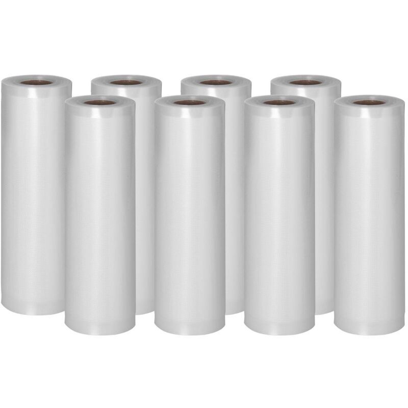 Sacchetti Sottovuoto Per Alimenti In Microstruttura Goffrata - 8 Rotoli 600X20Cm