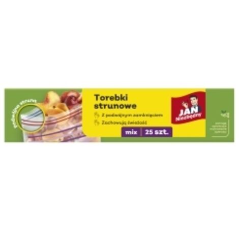 Sacchetti Ziplock JAN essential (doppia chiusura) assortiti - 25 pezzi