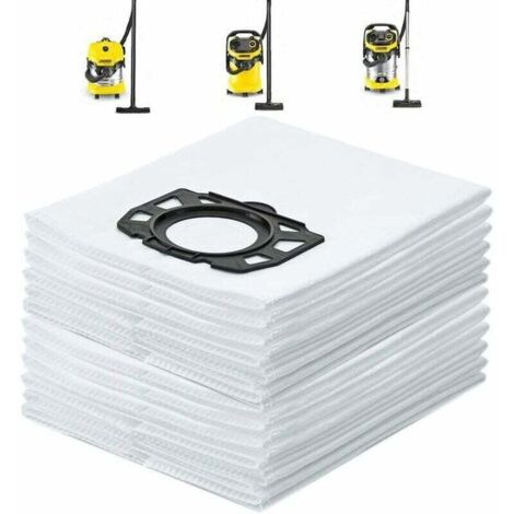 sacchetto aspirapolvere, 12 sacchetti aspirapolvere per Karcher WD4 WD5