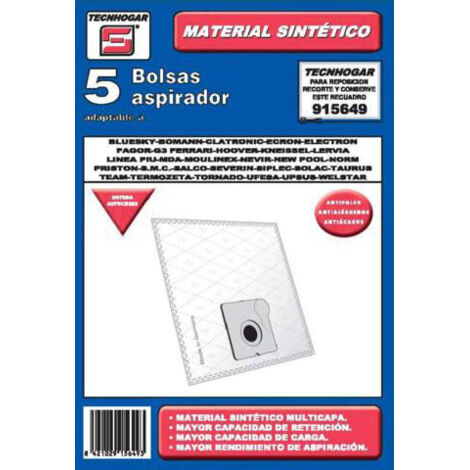 Bolsas Solac para aspirador |En Stock
