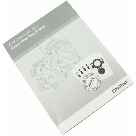 Sacchetto filtro in fleece 5 pz attix 33/44 originale - Aspirapolvere - NILFISK - 337124
