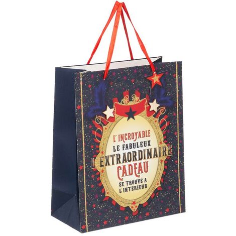 Sacchetti regalo kraft vergato Celebration 24+7,5x41cm - per 250 - RETIF