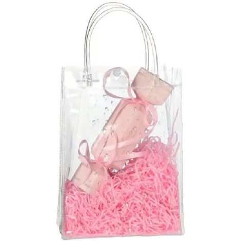 Sacchetto Trasparente per Regalo Compleanno e Feste 15 x 20 x 7 cm