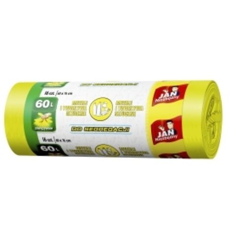 Sacchi gialli per la raccolta differenziata della plastica, 60 l