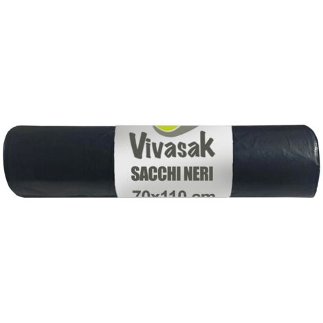 SACCHI NETTEZZA U. ROTOLO 72X110 NERO 300 G 30 PZ