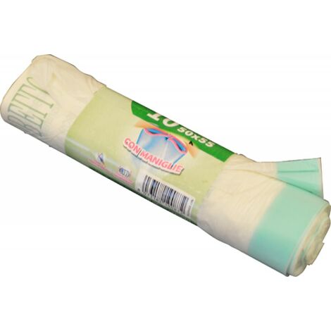 SACCHI PATTUMIERA BIODEGRADABILI 42X45CM CF 15PZ