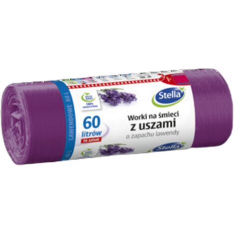 Sacchi per immondizia con manici - Profumo LAVANDA 60 l 16 pz STELLA