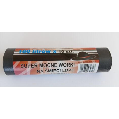 Sacchi per la spazzatura 160L 90110 neri 10 pezzi - AN 150L/10