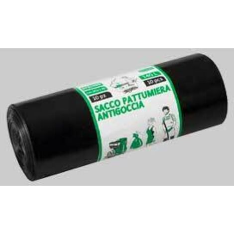 Sacchi per nettezza urbana neri 92x120 cm (6 pz/rt) - spess. 80 micron conf. da 20 rt