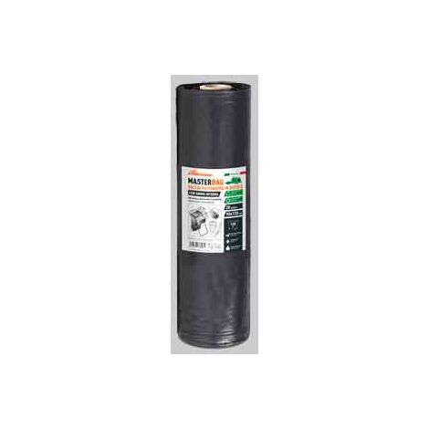 SACCHI PER NETTEZZA URBANA NERI CON ANIMA INTERNA 90x120 cm (20 pz/rt) - Spess. 50 micron - 6 rotolo