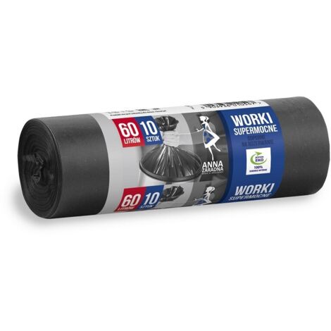Sacchi spazzatura SUPER RESISTENTI 60 l 10 pz ANNA ZARADNA