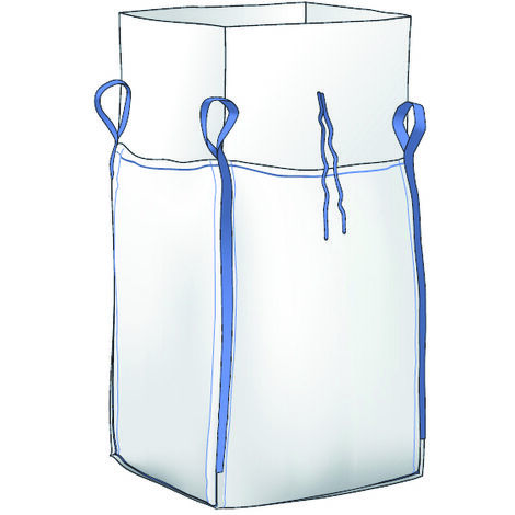 SACCO BIG BAG CARAMELLA DI CARICO/FONDO CHIUSO CapacitÃE kg. 1.500 cm. 90x90x120 h
