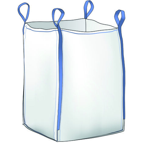 SACCO BIG BAG TOP APERTO ORLATO/FONDO CHIUSO CapacitÃE kg. 1.500 cm. 90x90x120 h