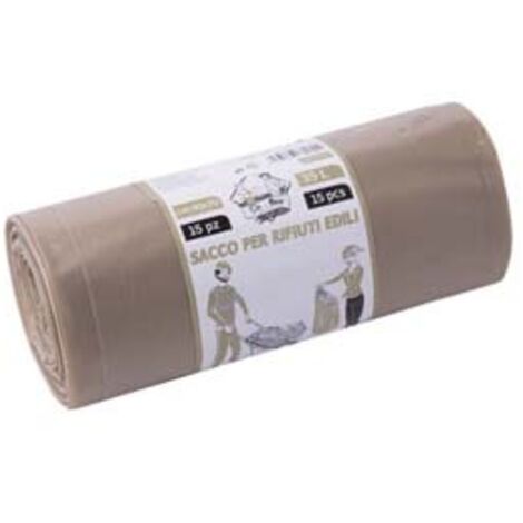 SACCO CALCINACCI LDPE- - colore ambra cm.40x70 lt.35 gr.57/62 rt da pz.15 - 20 pezzi