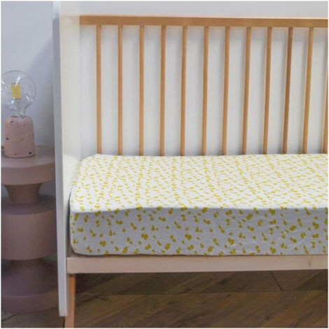 Sacco con angoli Jersey bimbo stampa Savana Giallo 70x140 cm