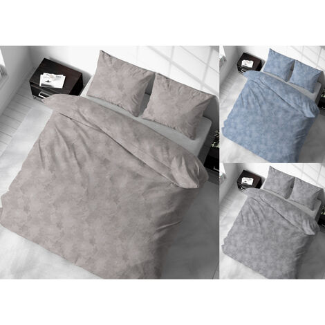 Sacco Copripiumino In 100% Cotone Made Italy Disegno Moderno Lily, misuraSingolocoloreGrigio