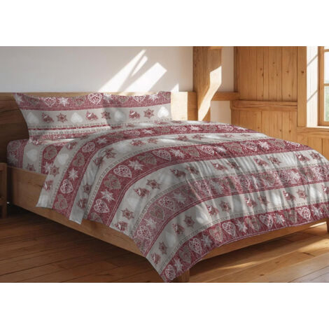 Sacco Copripiumino In 100% Cotone Made Italy Disegno Stelvio, misuraSingolocoloreStelvio